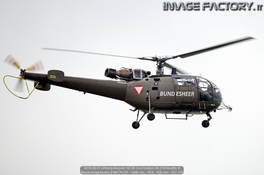 2019-09-07 Zeltweg Airpower 00736 Sud-Aviation SA 316 Alouette III
